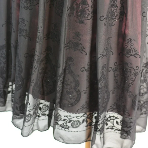 JESSICA Tule/Net/Layered Embossed Skirt SZ 12 NWT #B44 - Picture 9 of 10